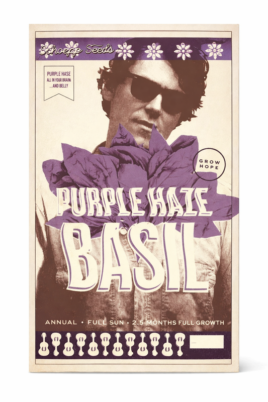 Purple Haze Heirloom  Purple Opal Basil Garden Seed Packet