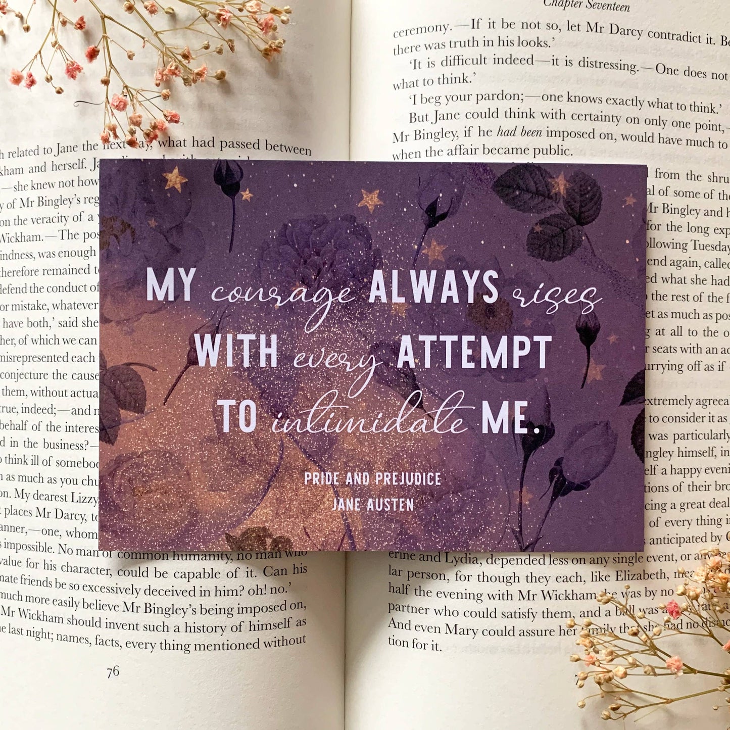 Inspiring Quotes By Classic Women Writers Postcard Set