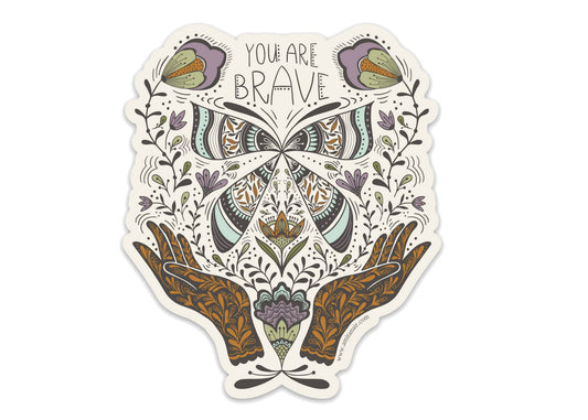 You Are Brave Vinyl Sticker