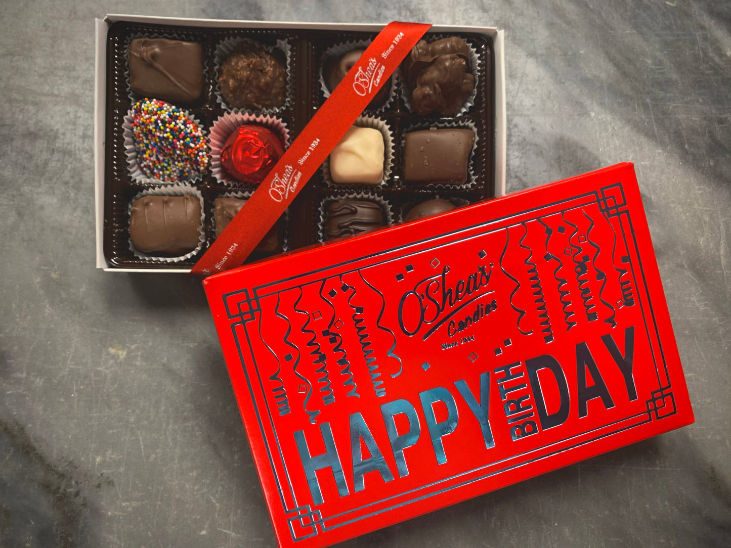 “Happy Birthday” Deluxe Assortment Box of Chocolates