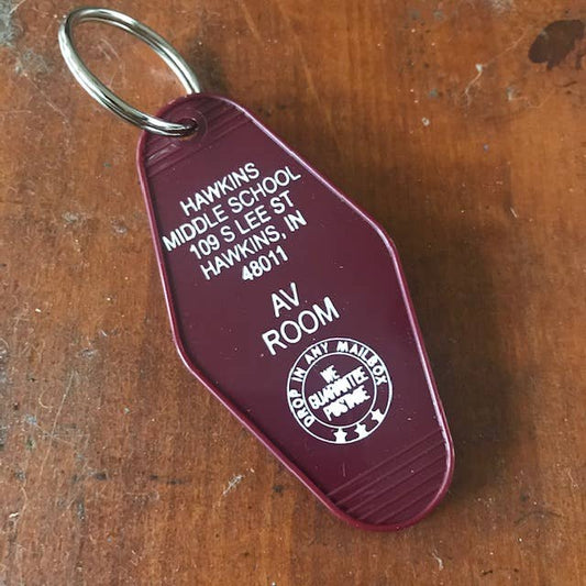 Hawkins Middle School Keychain