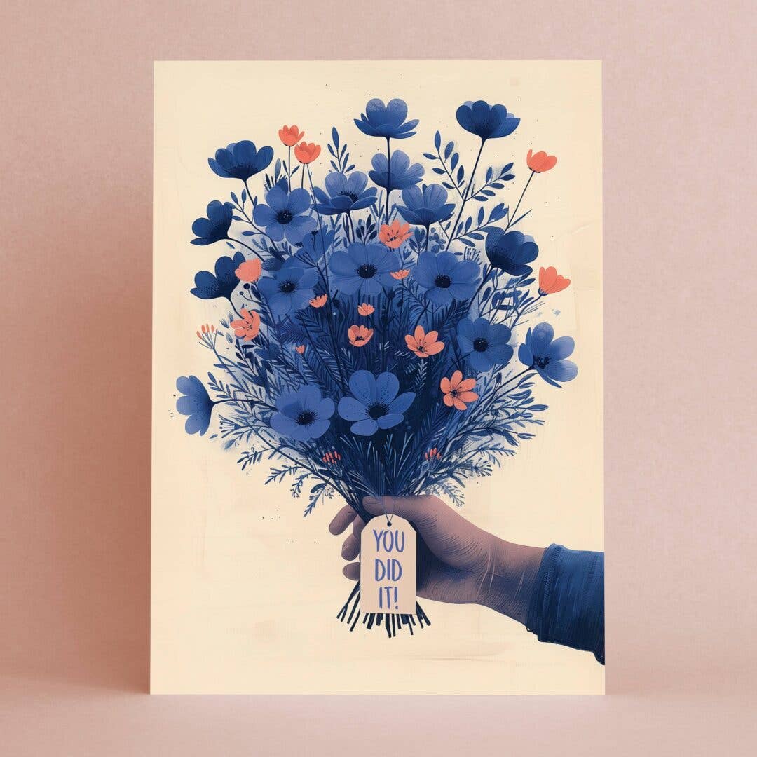 Botanopia USA - gifts , decor and cards for plant lovers - You did it | Congratulations Card | Birthday Card