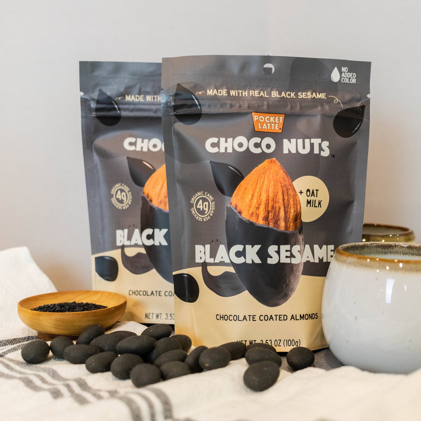 Black Sesame Chocolate Almonds