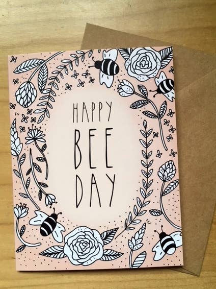 Happy Bee Day Card