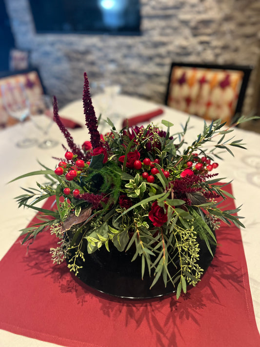 Red Velvet Table Garden