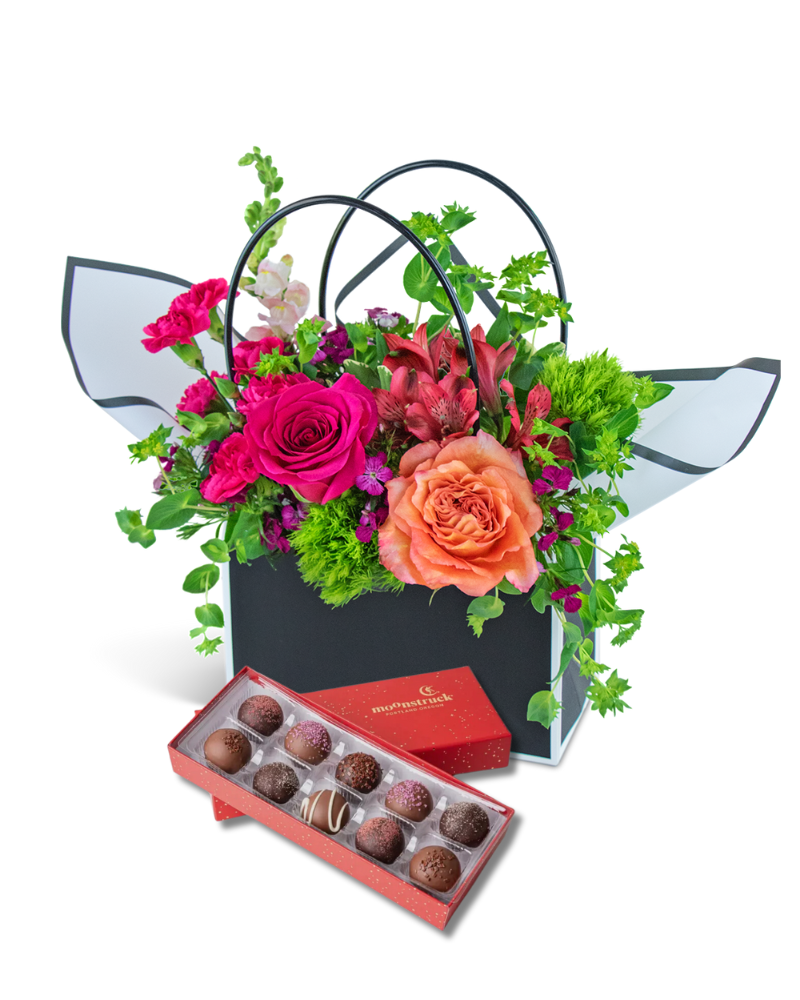 Love and Chocolate Blooming Tote Ensemble