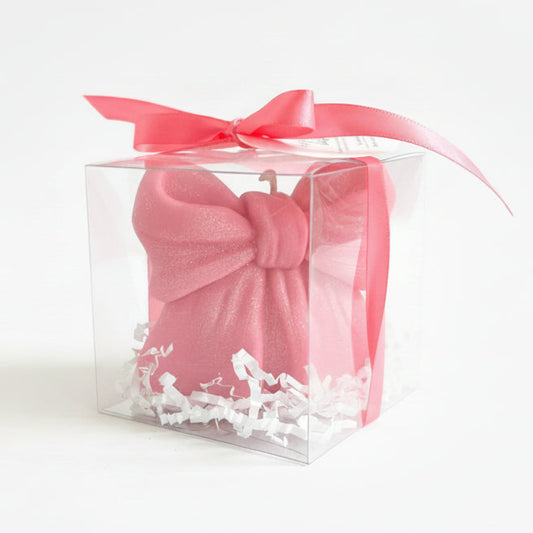 Pretty in Pink Bow Candle