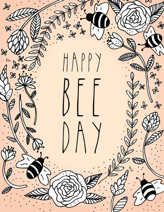Happy Bee Day Card