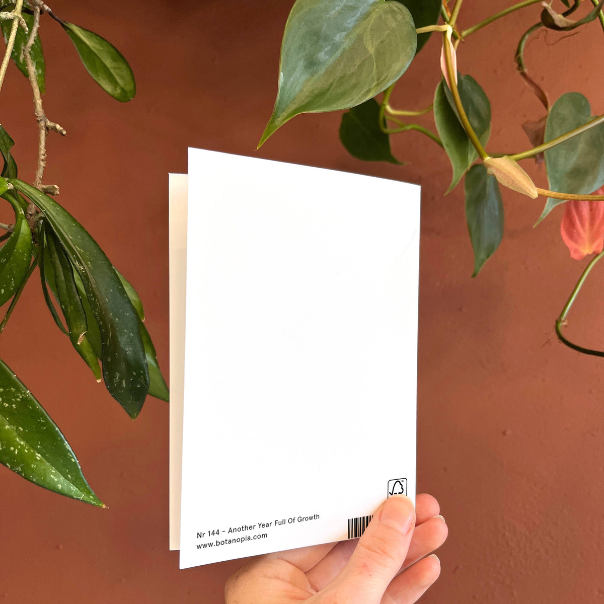 Botanopia USA - gifts , decor and cards for plant lovers - Another Year Full Of Growth| Birthday Card |New year's Card