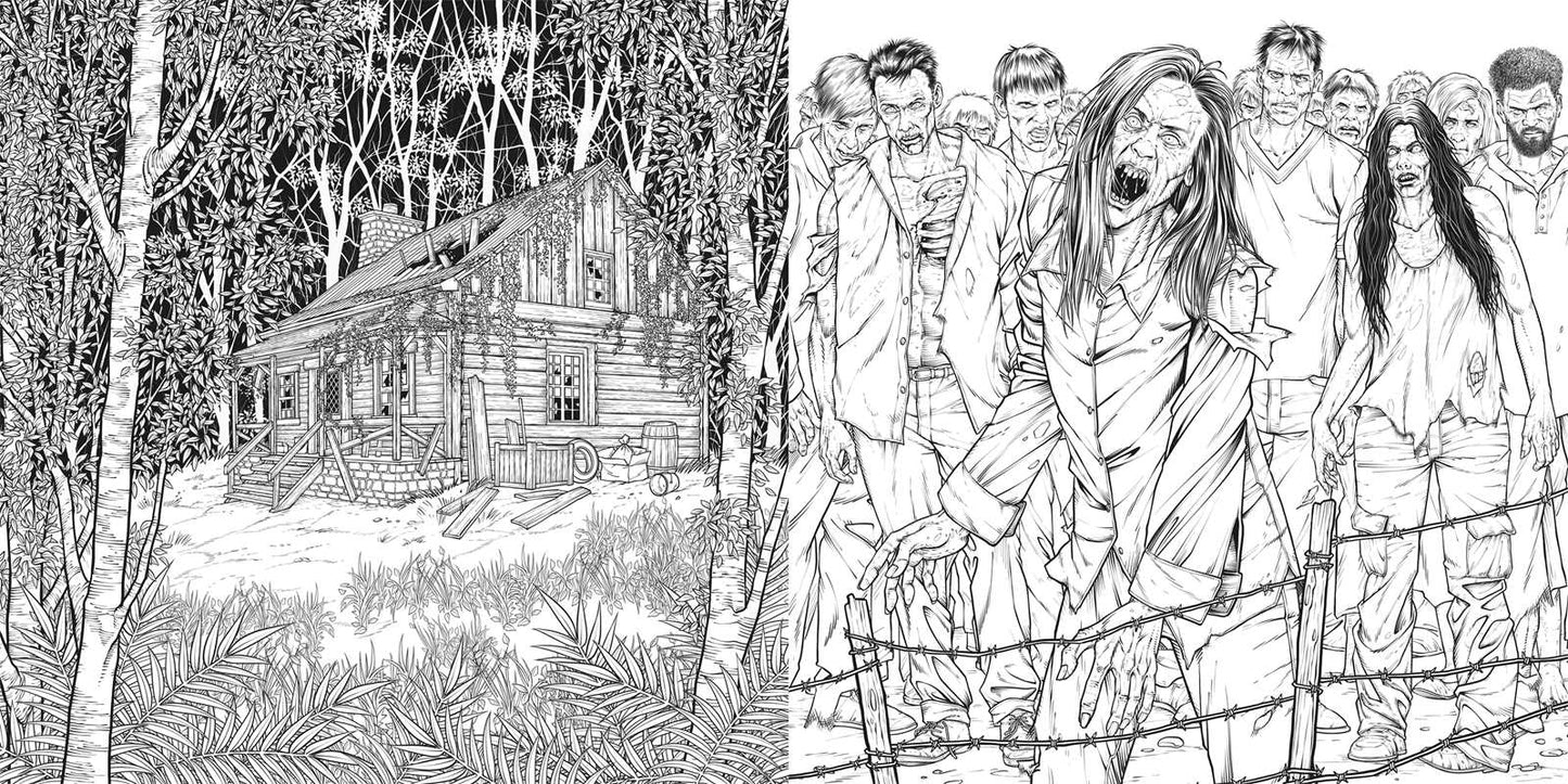 Horror Movies Adult Coloring Book
