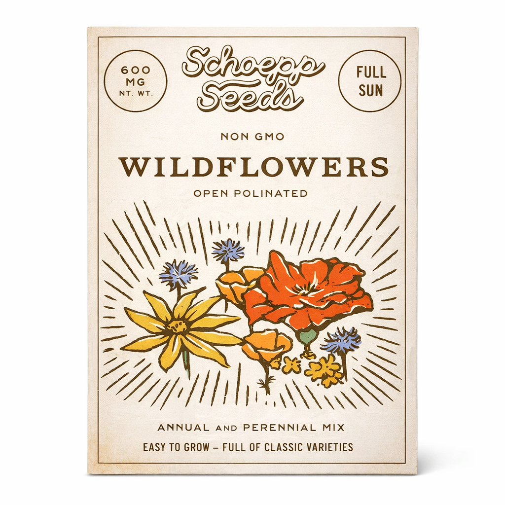 Annual Wildflowers Garden Seed Packet