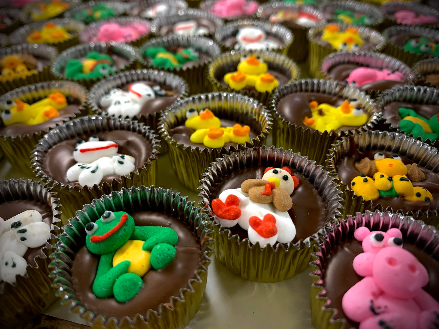 Trio 3PK Milk Chocolate Farm Animal Cups Trio 🐓