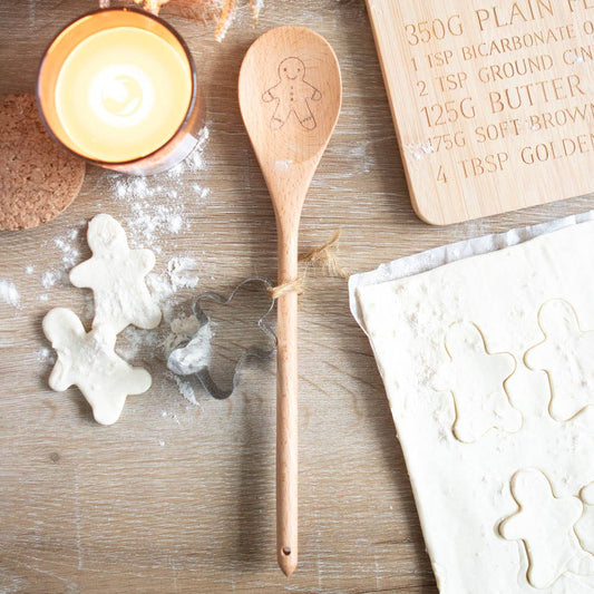 Gingerbread Wooden Spoon Baking Set