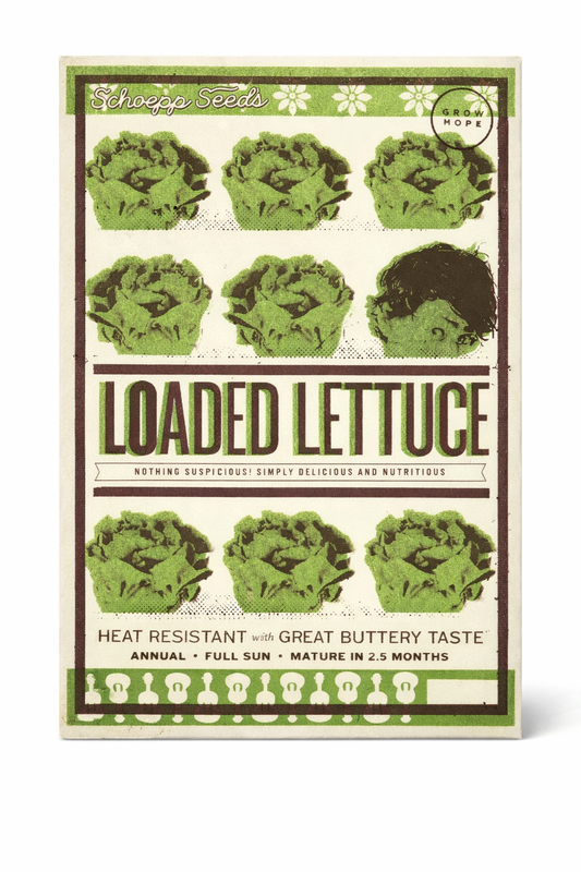 Heirloom Loaded Lettuce Garden Seed Packet