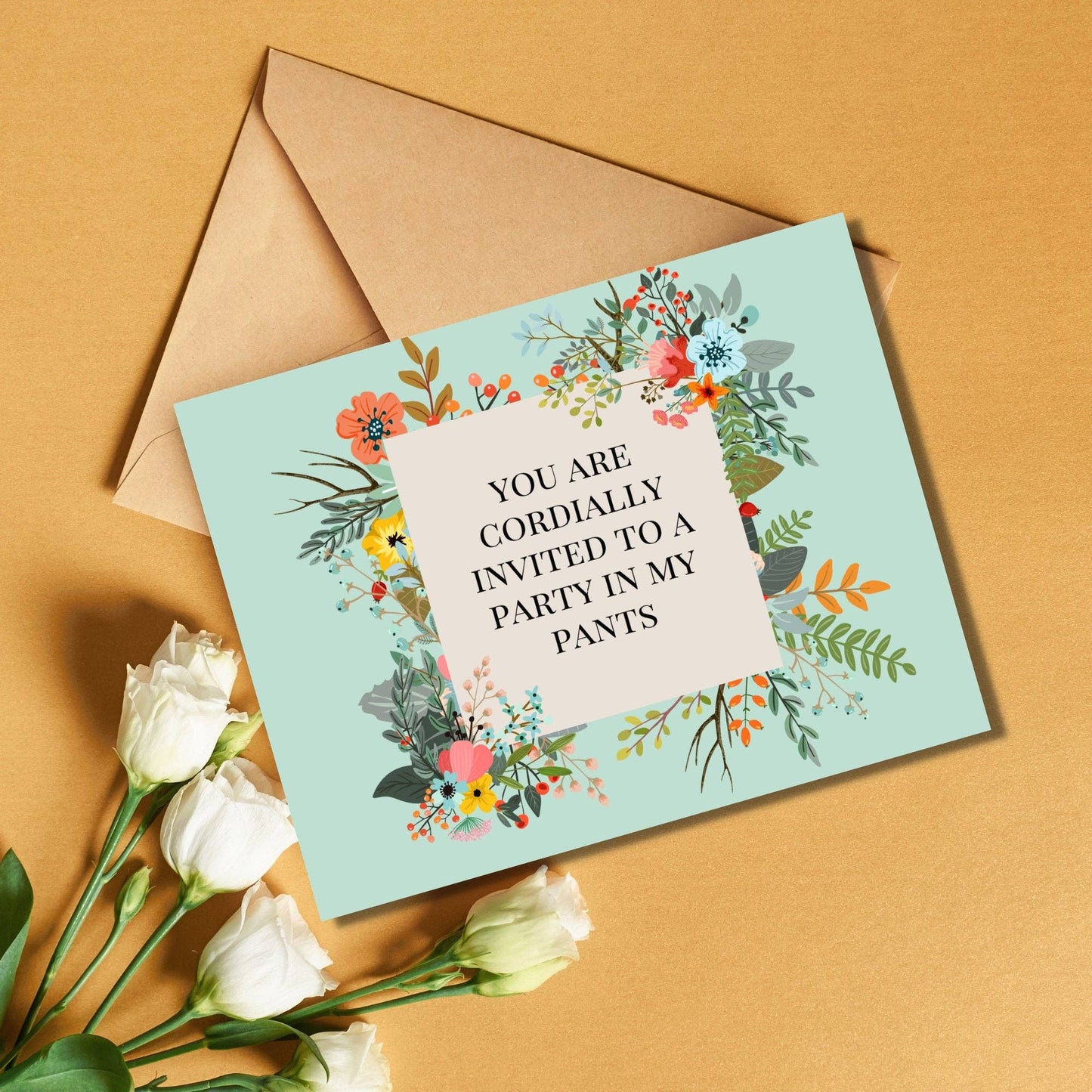 You Are Cordially Invited to A Party in My Pants Card