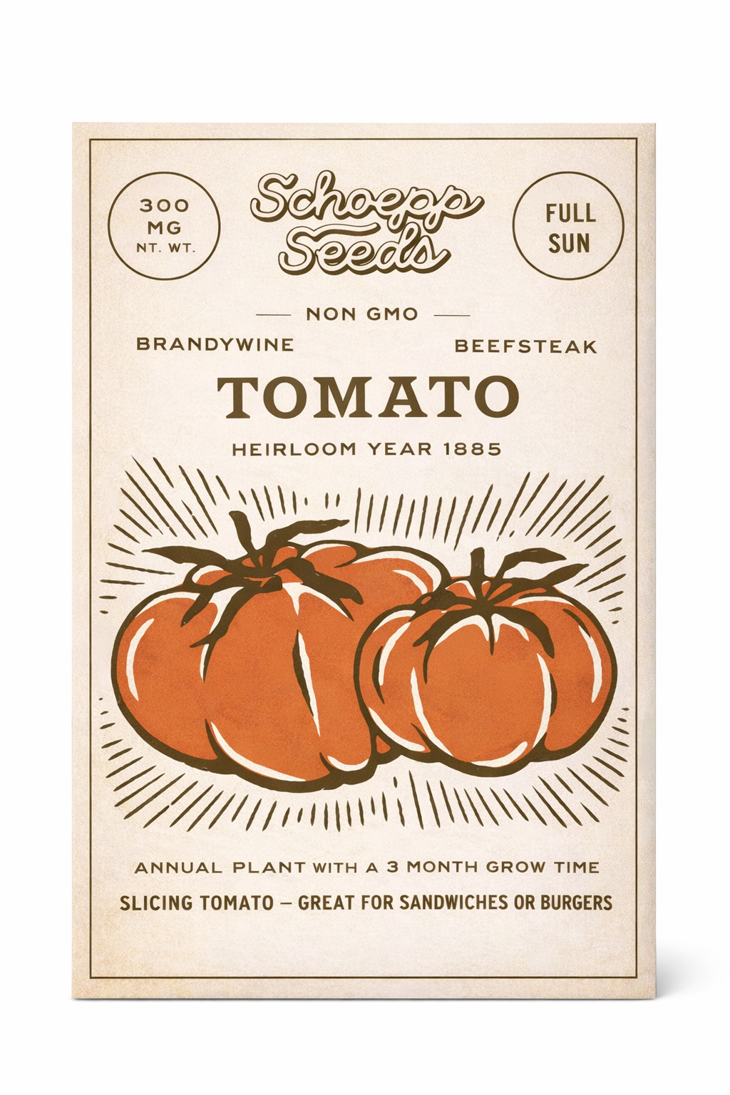 Heirloom Tomato Garden Seed Packet
