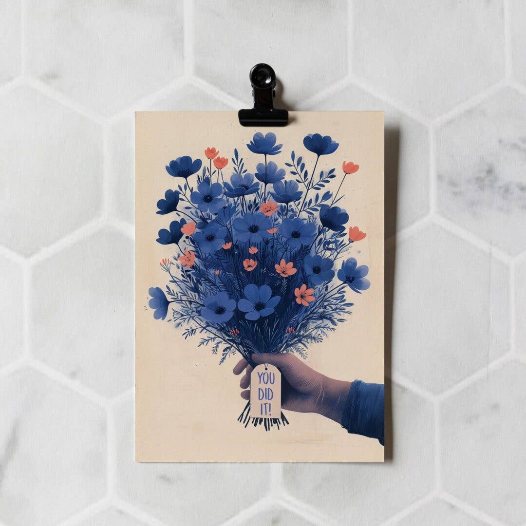 Botanopia USA - gifts , decor and cards for plant lovers - You did it | Congratulations Card | Birthday Card