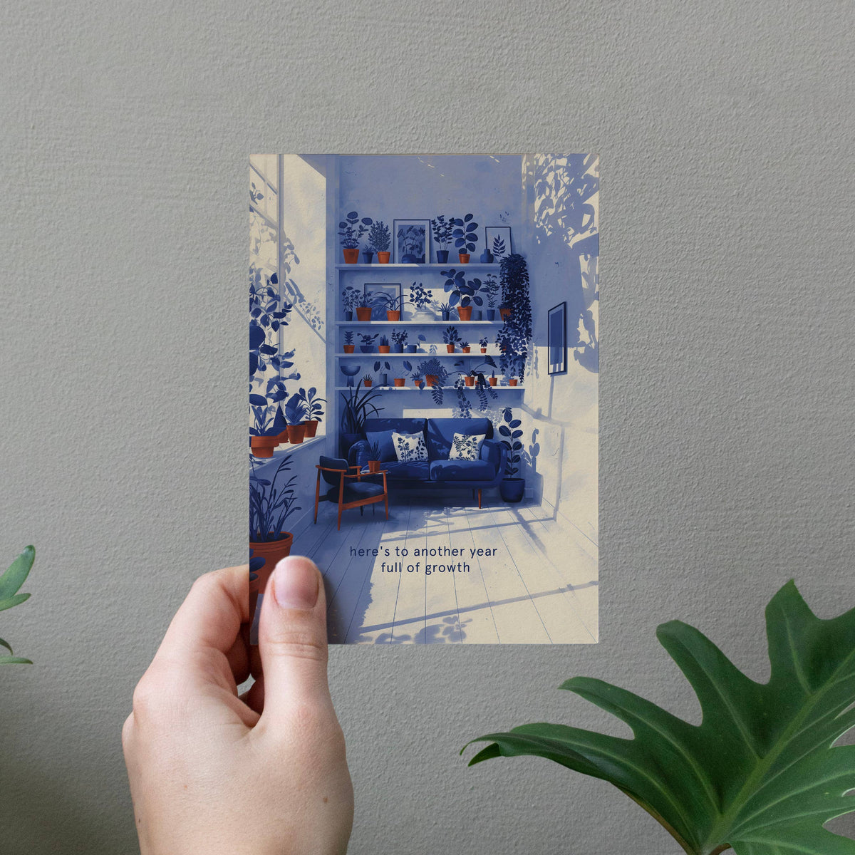 Botanopia USA - gifts , decor and cards for plant lovers - Another Year Full Of Growth| Birthday Card |New year's Card