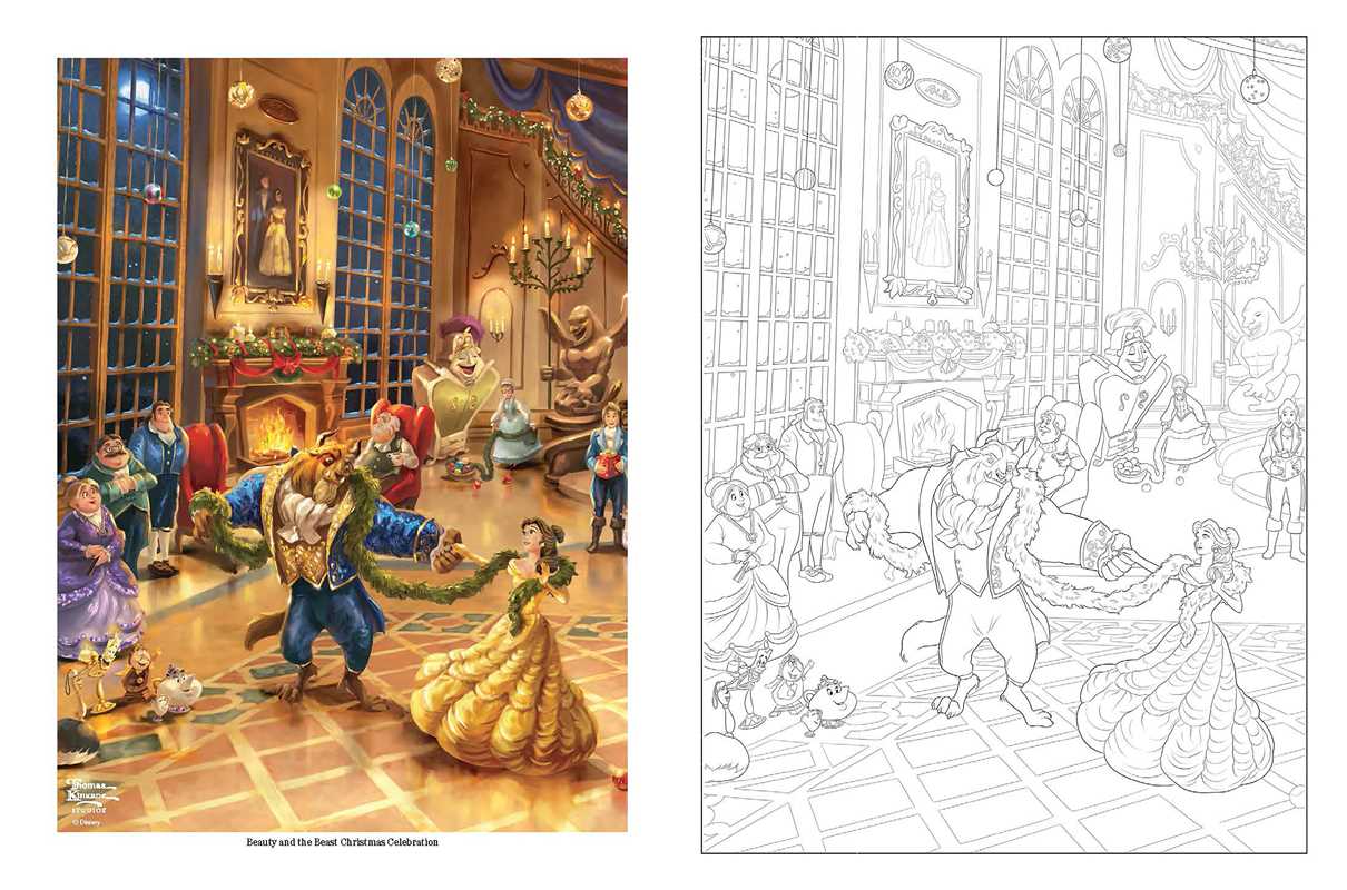 Disney Dreams Collection Thomas Kinkade Studios Coloring Book