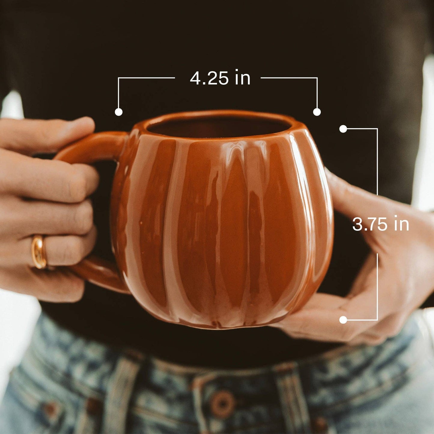 Black Pumpkin Coffee Mug
