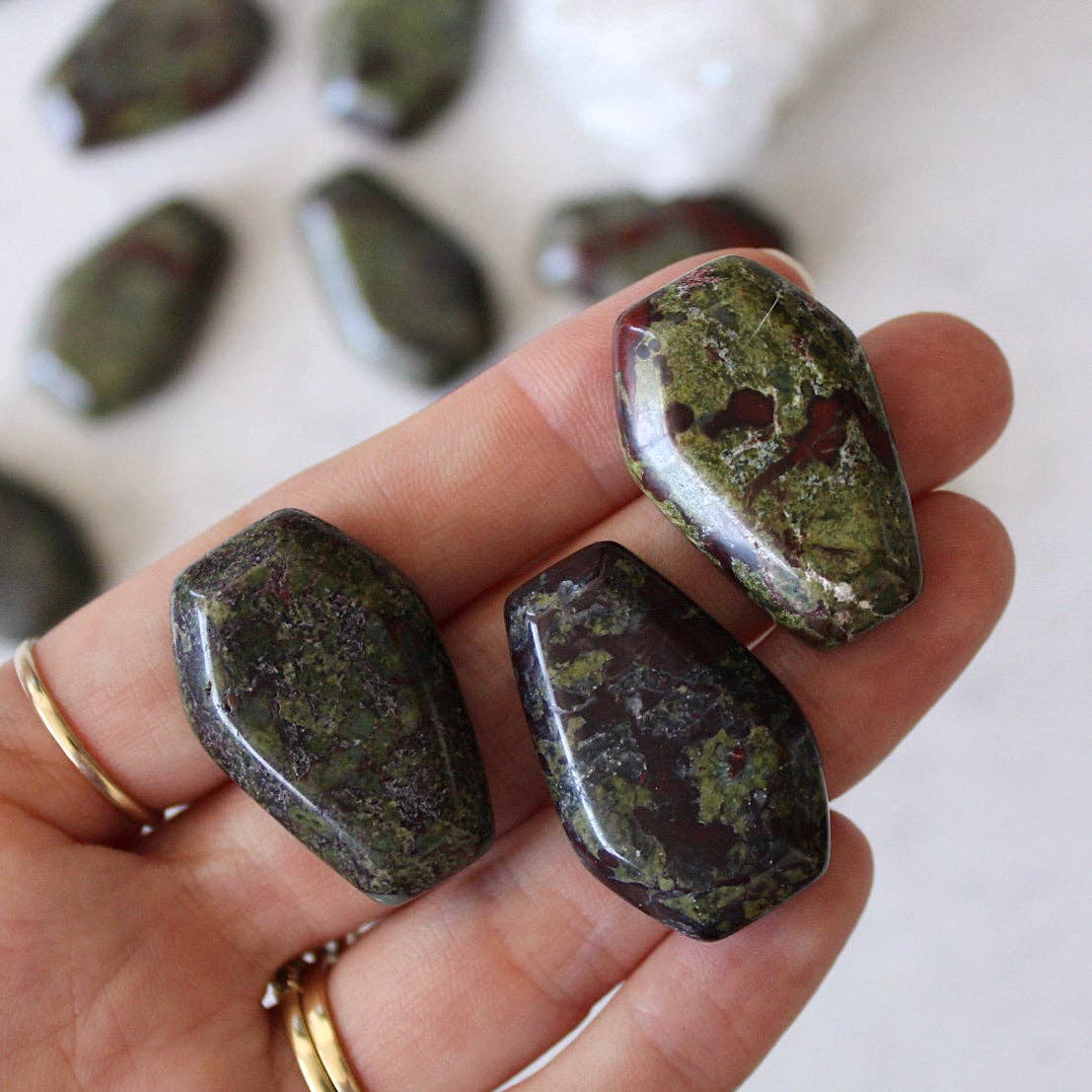 Dragon's Blood Jasper Coffin