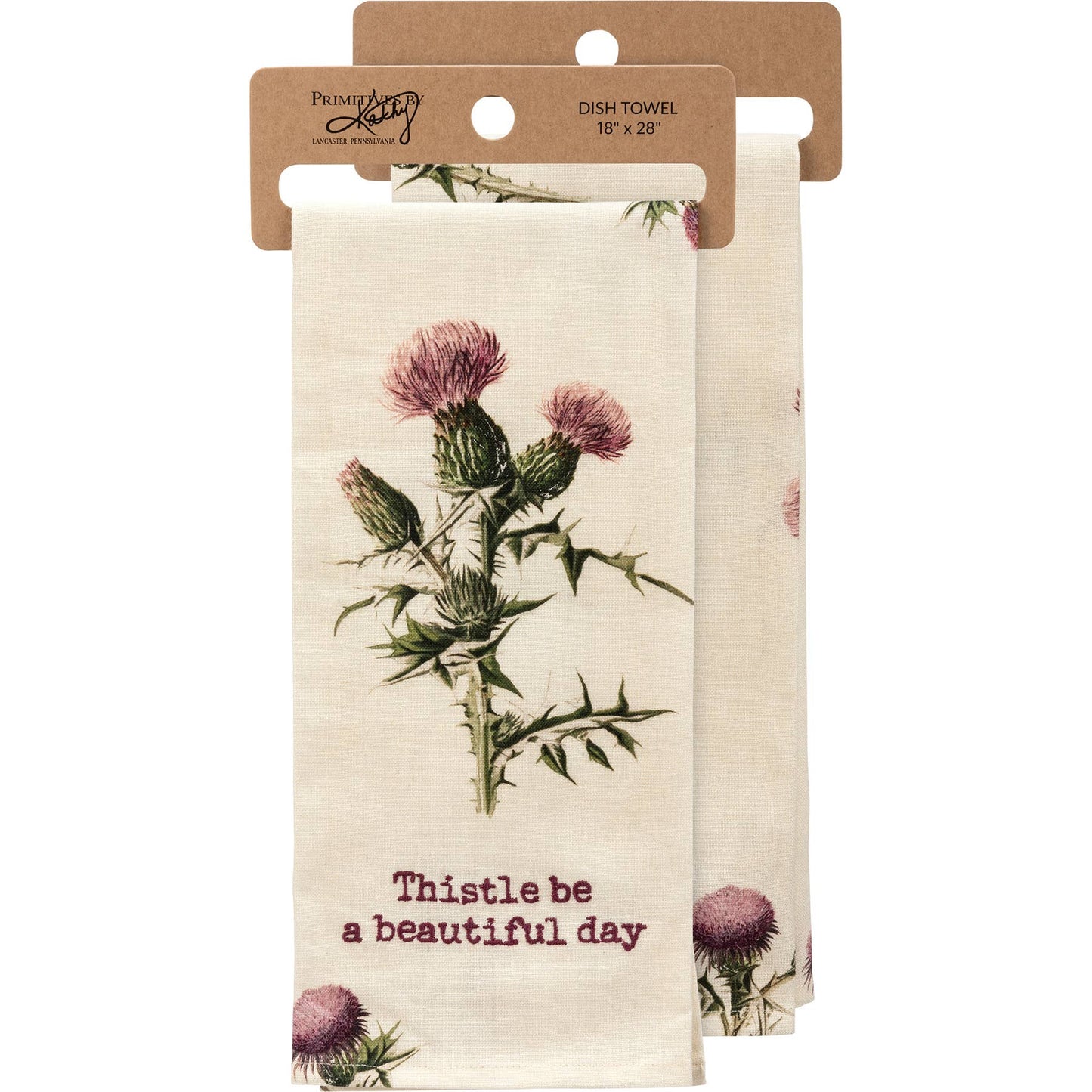 Thistle Be A Beautiful Day Kitchen Towel