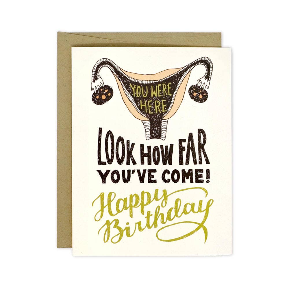 Uterus Birthday Card