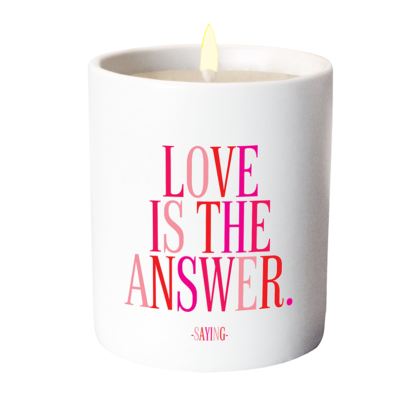 Love Is The Answer Candle