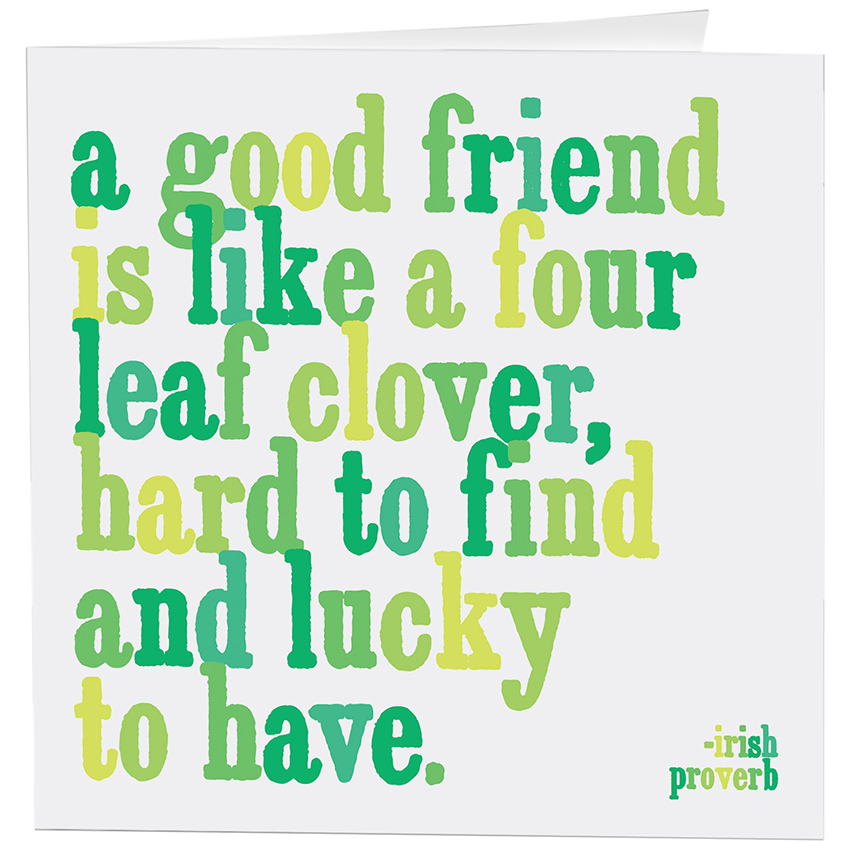 Four Leaf Clover - Friendship Card