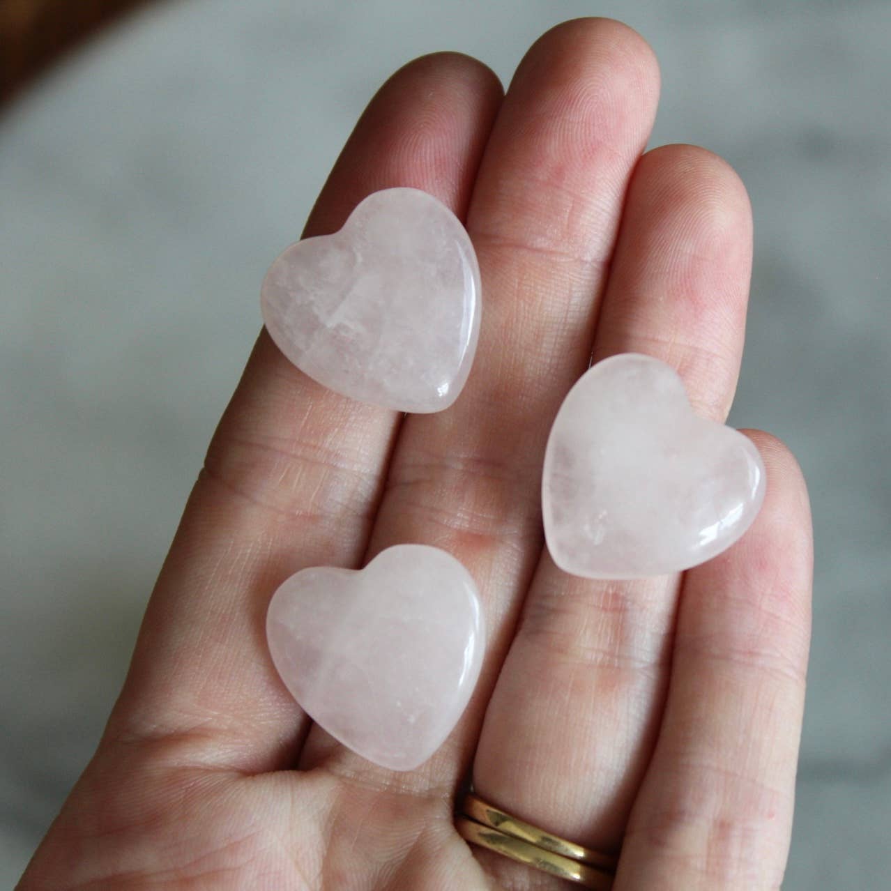 Rose Quartz 20mm Heart