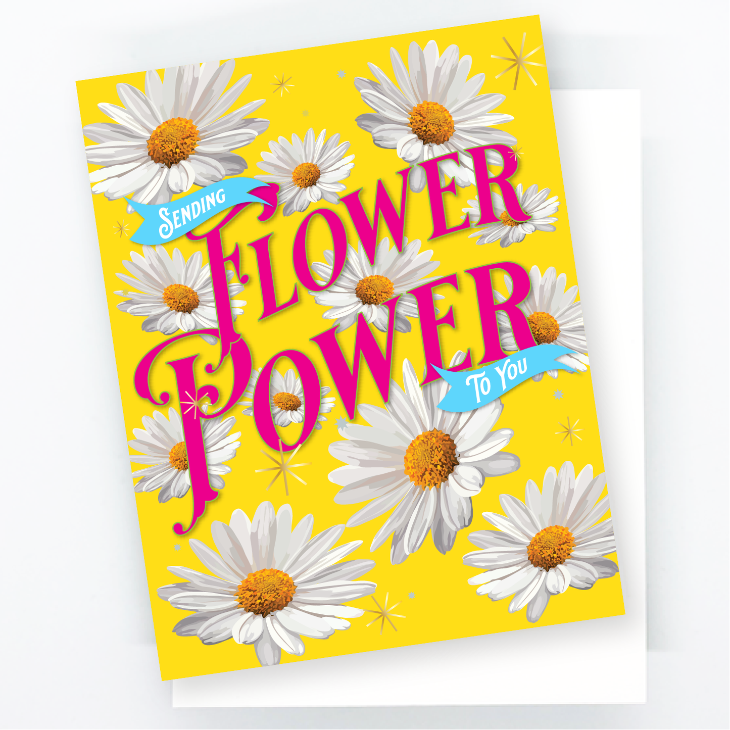 Flower Power Daisies Floral Friendship Card