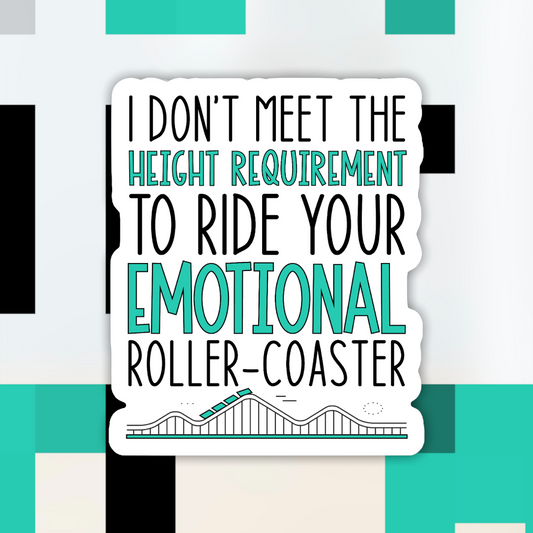 Emotional Roller Coaster Sticker