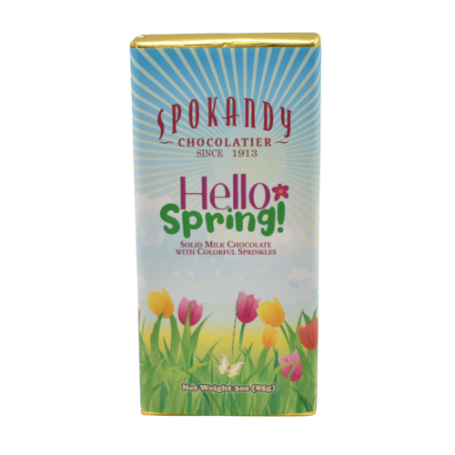 Spokandy Chocolatier - Hello Spring Milk Chocolate Candy Bar
